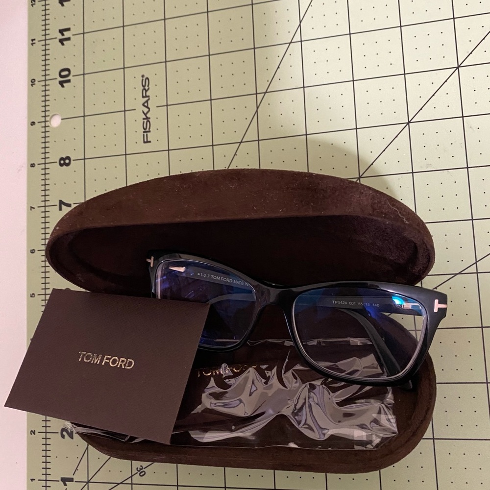 Tom Ford designer black prescription glasses
